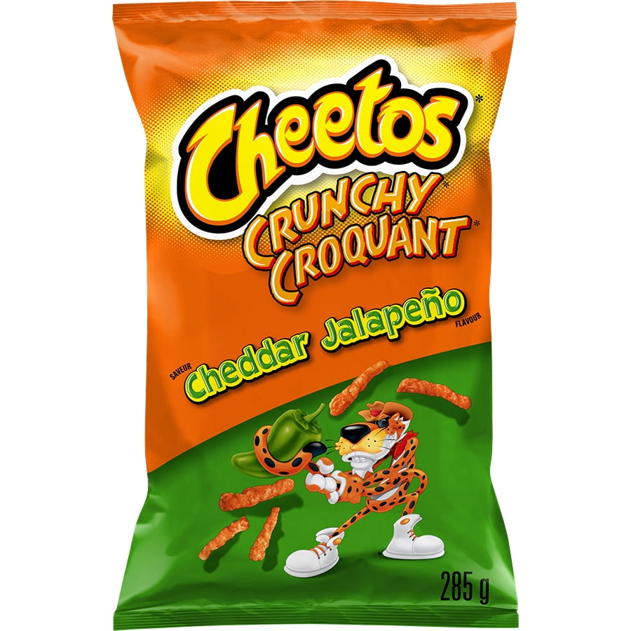 Cheetos Cheddar Jalapeño Crunchy Cheese flavoured Snacks, 285 g.