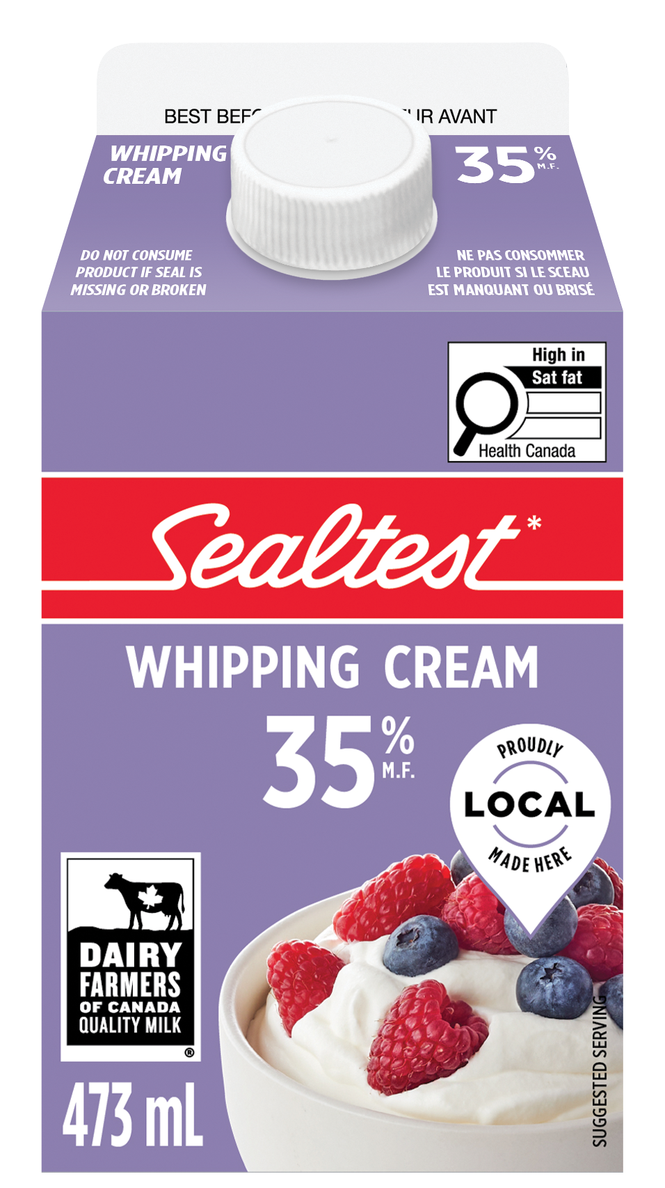 Sealtest 35% Whipping Cream, 473 mL
