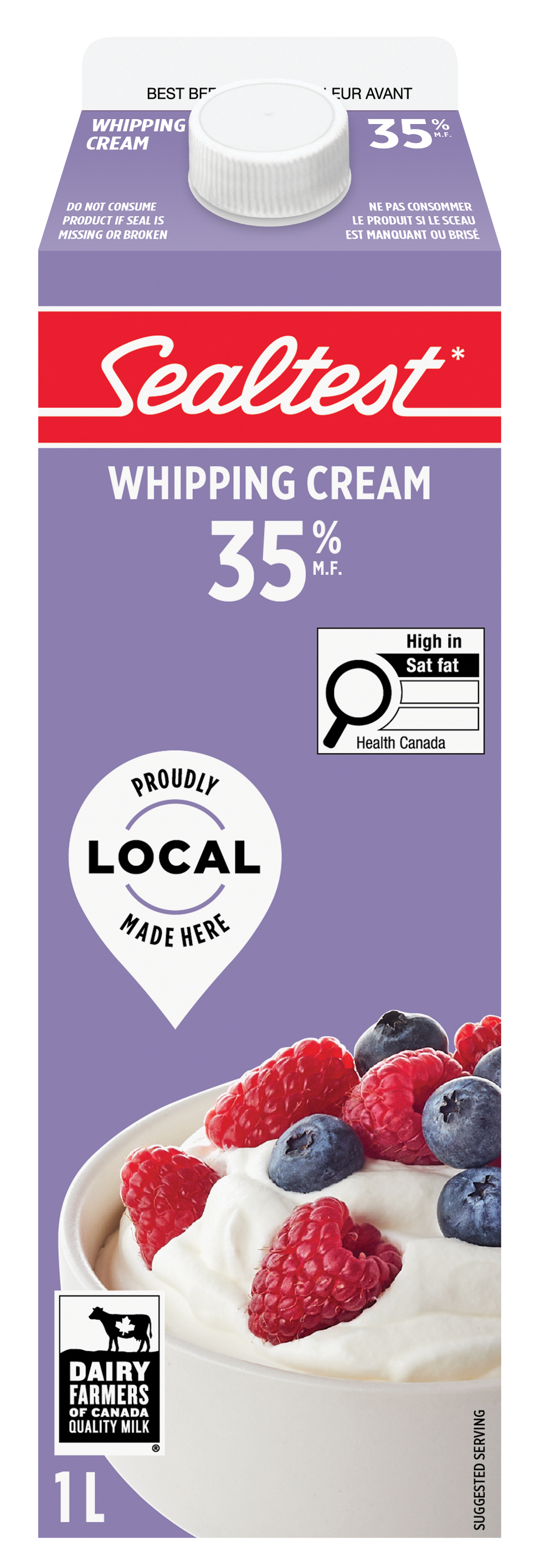 Sealtest 35% Whipping Cream, 1 L