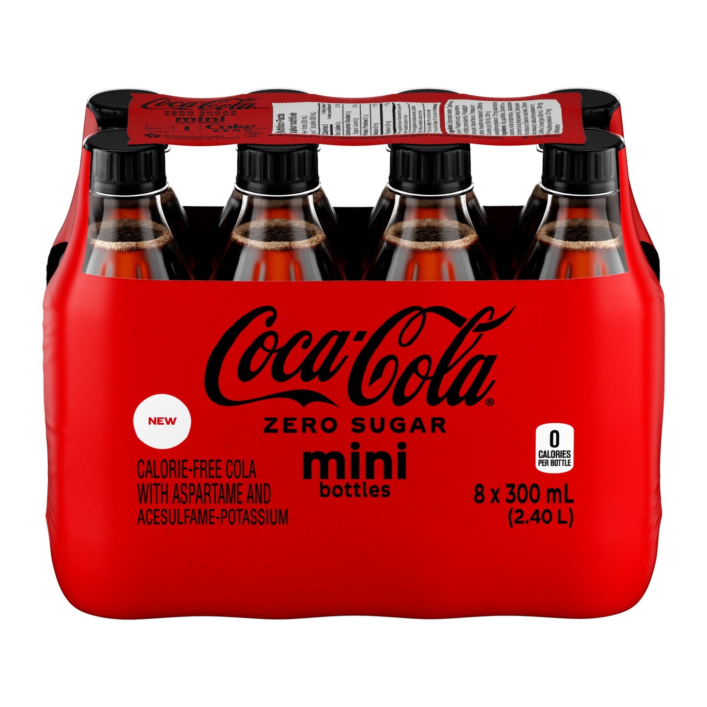 Coca-Cola Zero Sugar Bottles, 300 mL, 8 Pack, 300mLx8