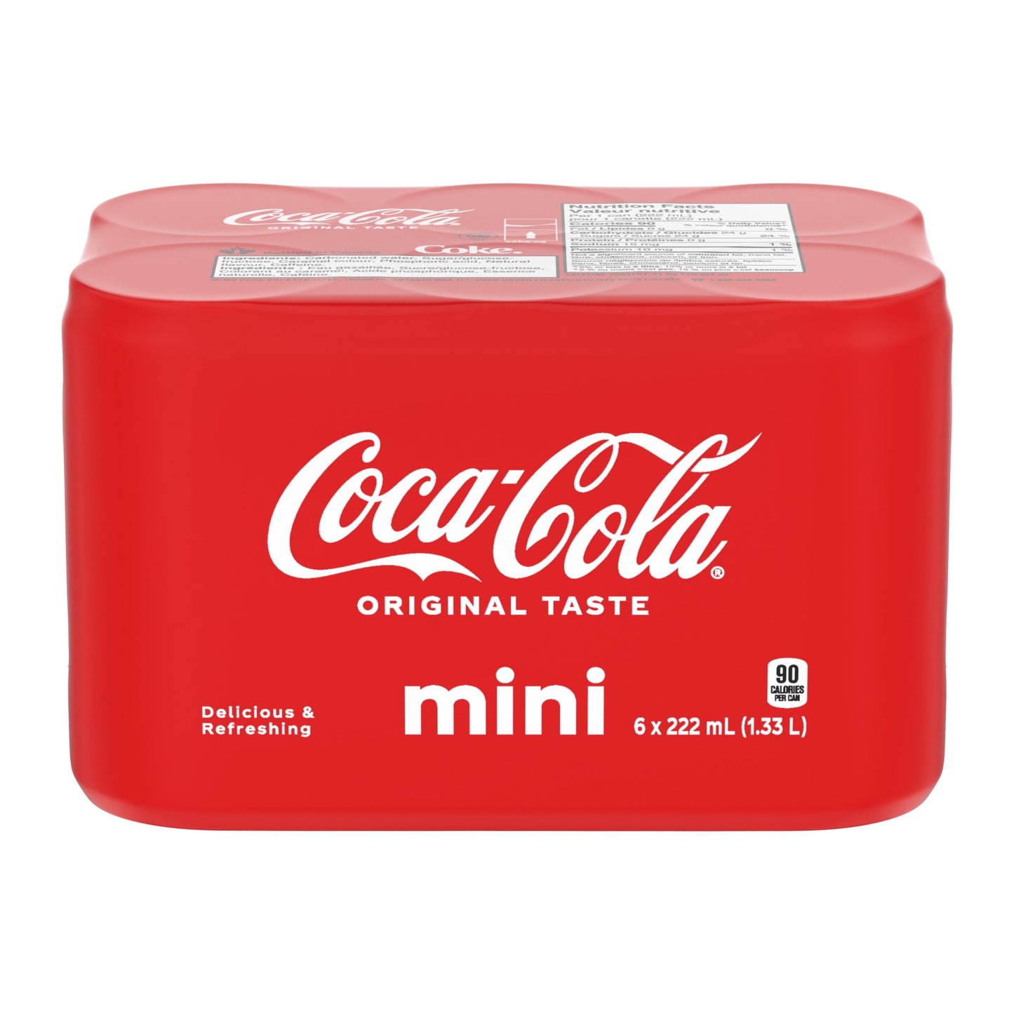 Coca-Cola Cans, 222 mL, 6 Pack, 6 x 222 mL