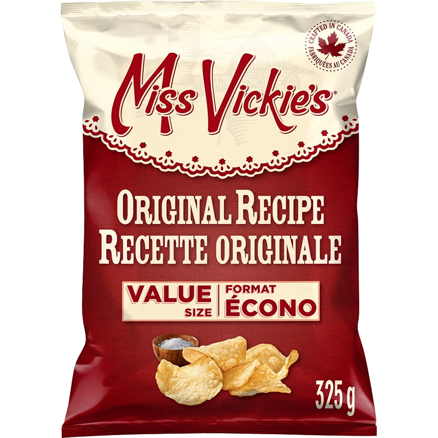 Miss Vickie's Original Recipe Kettle Cooked Potato Chips, 325 g.
