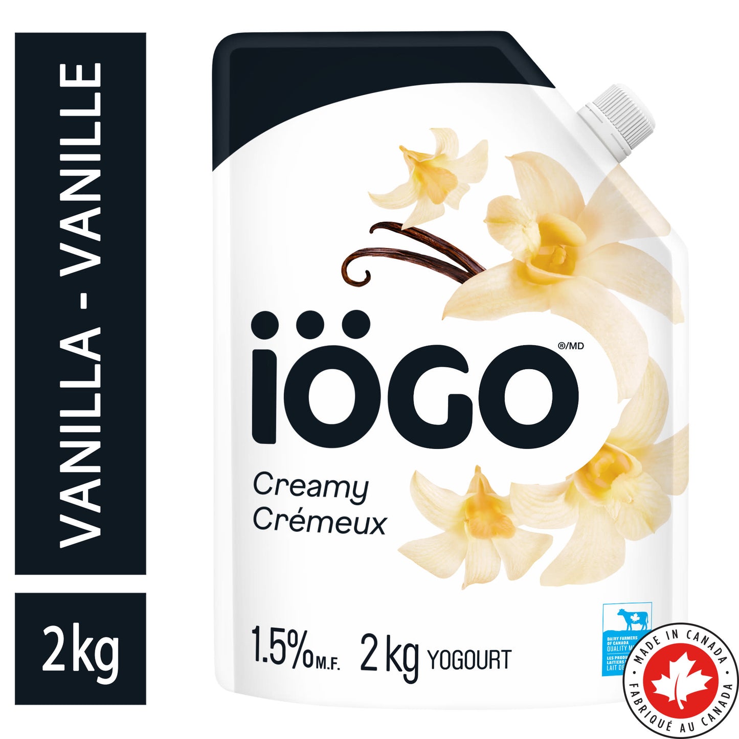 IÖGO Vanilla Yogurt Pouch 1.5%, 2KG