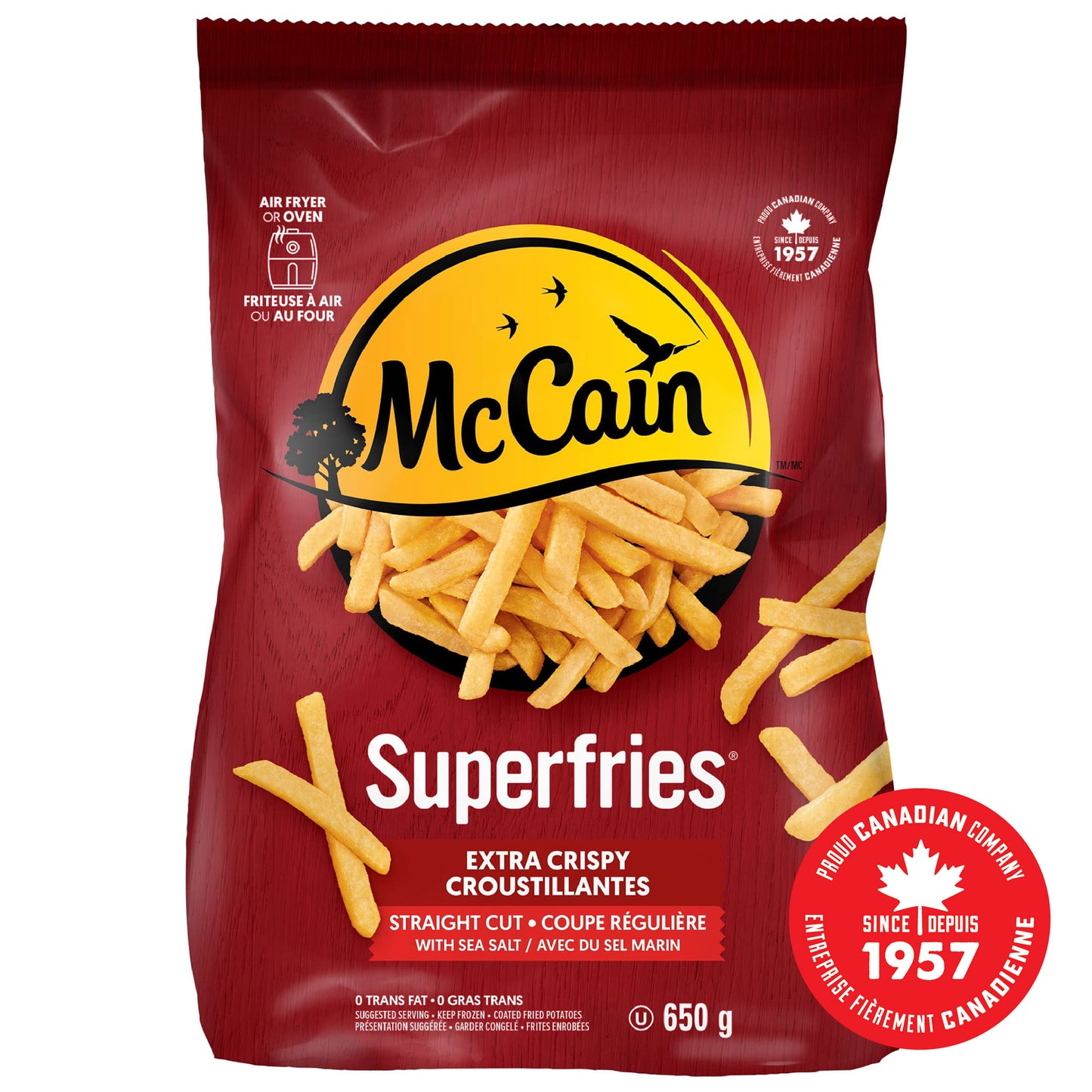 McCain® Superfries® Extra Crispy Spicy Straight Cut Fries, 650g