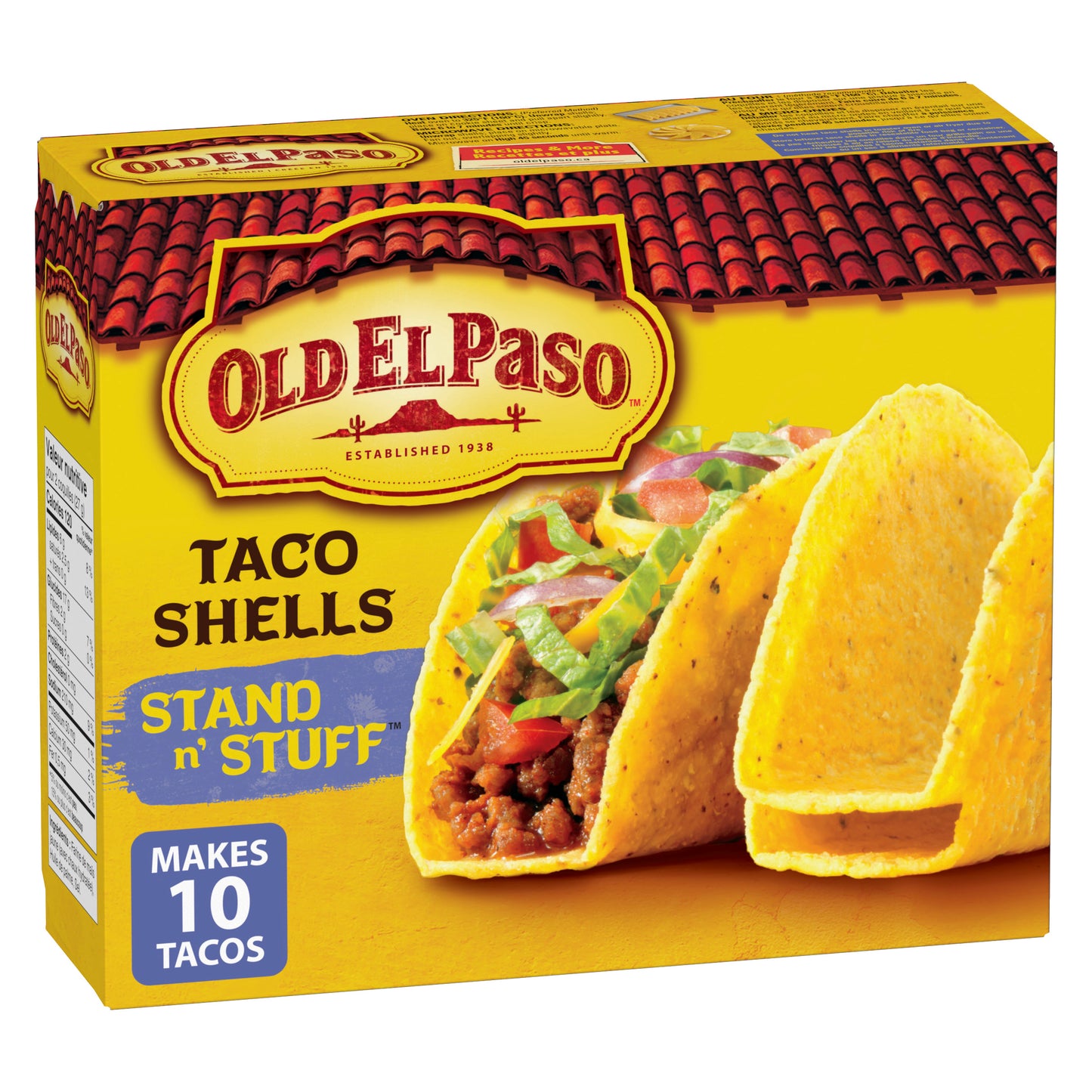 Old El Paso Stand n' Stuff Taco Shells Gluten Free 10 ct 133g