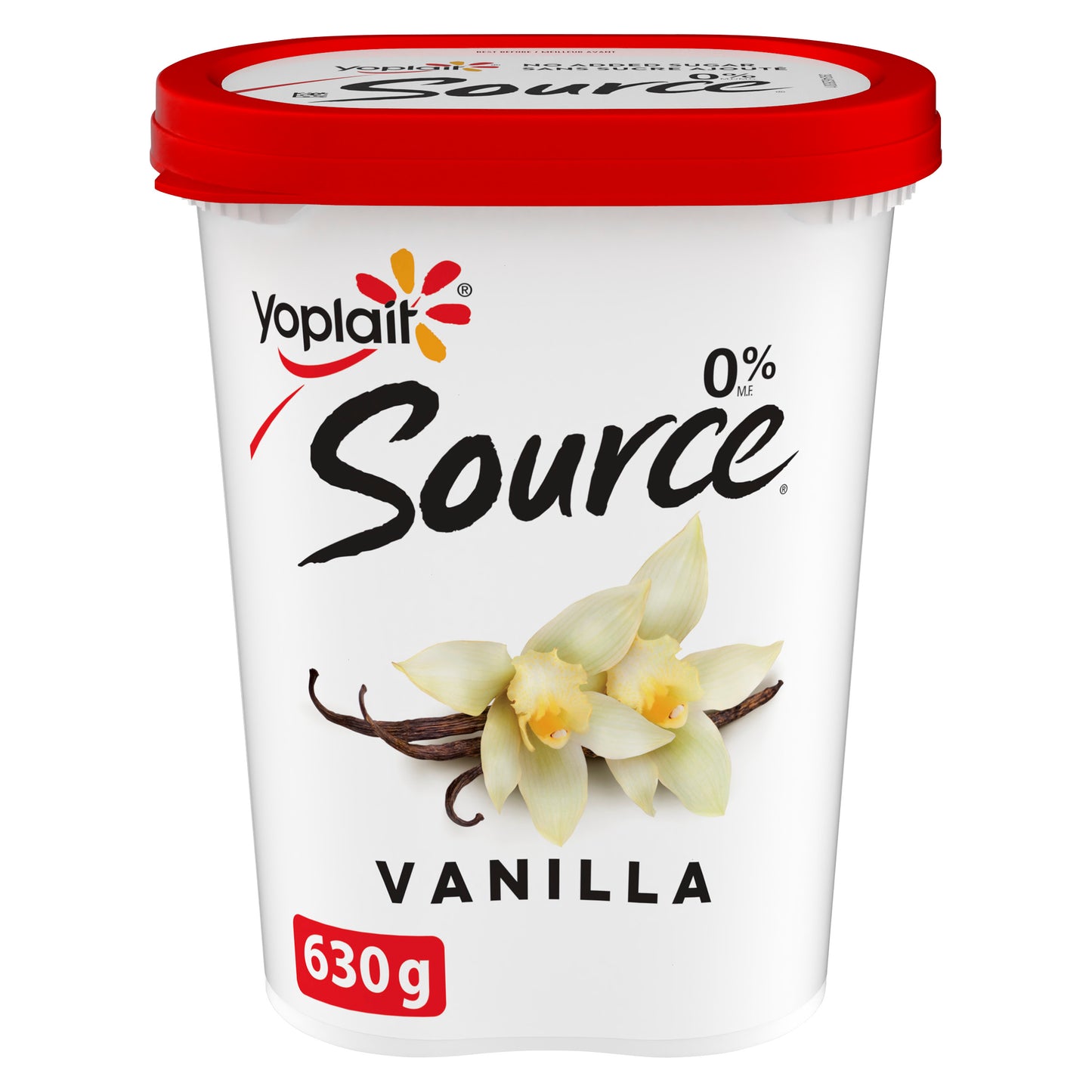Yoplait Source 0% Smooth Traditional Yogurt, Vanilla, 630 g