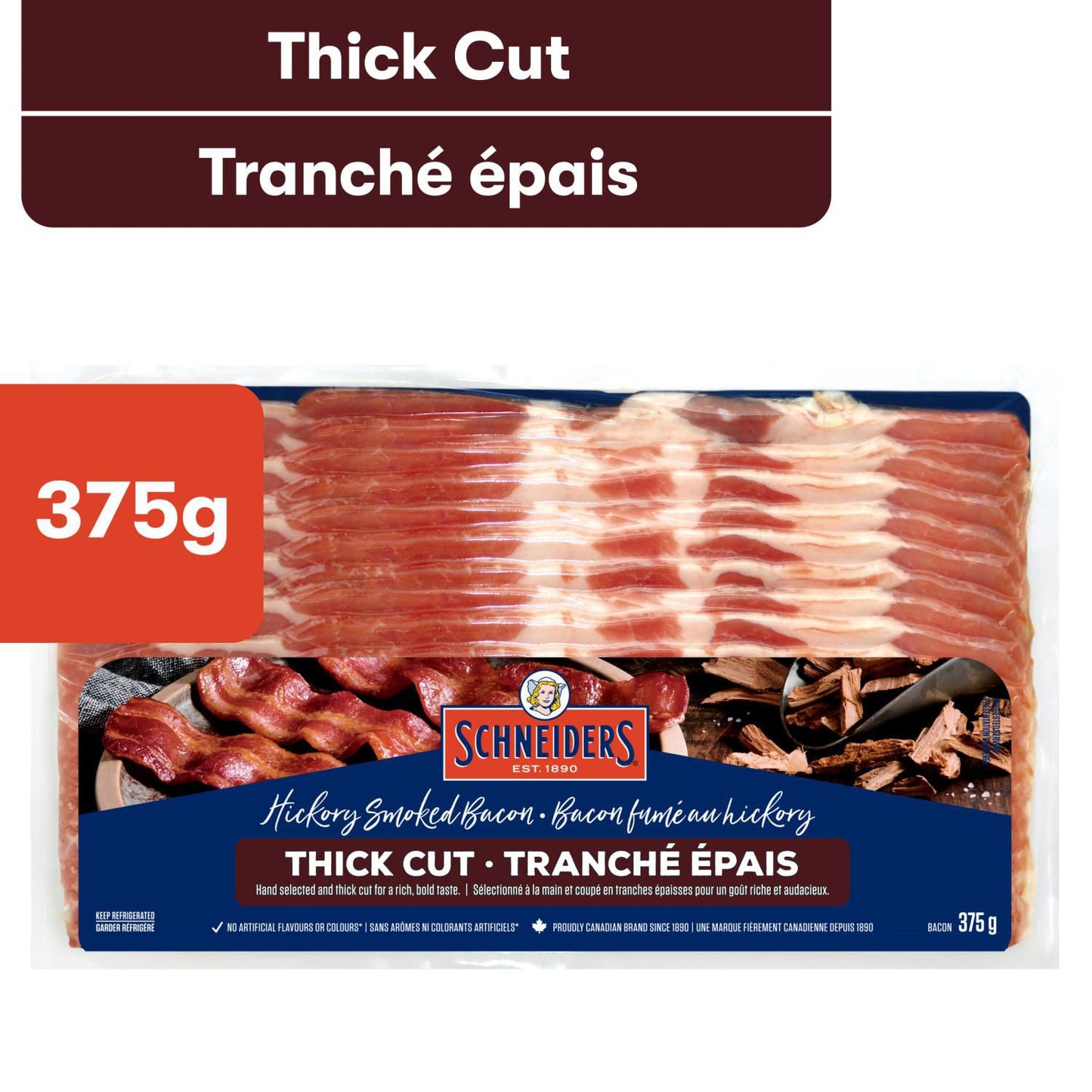 Schneiders Double Smoked Thick Cut Bacon 375 g