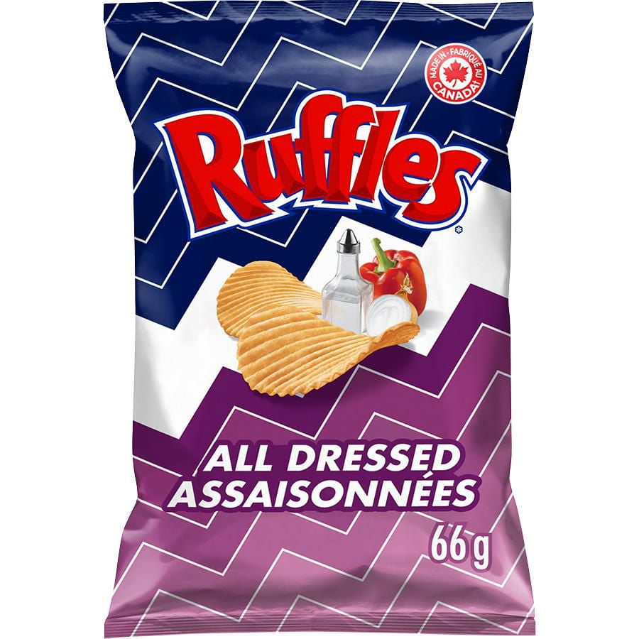 Ruffles All Dressed Flavoured Potato Chips, 66 g.