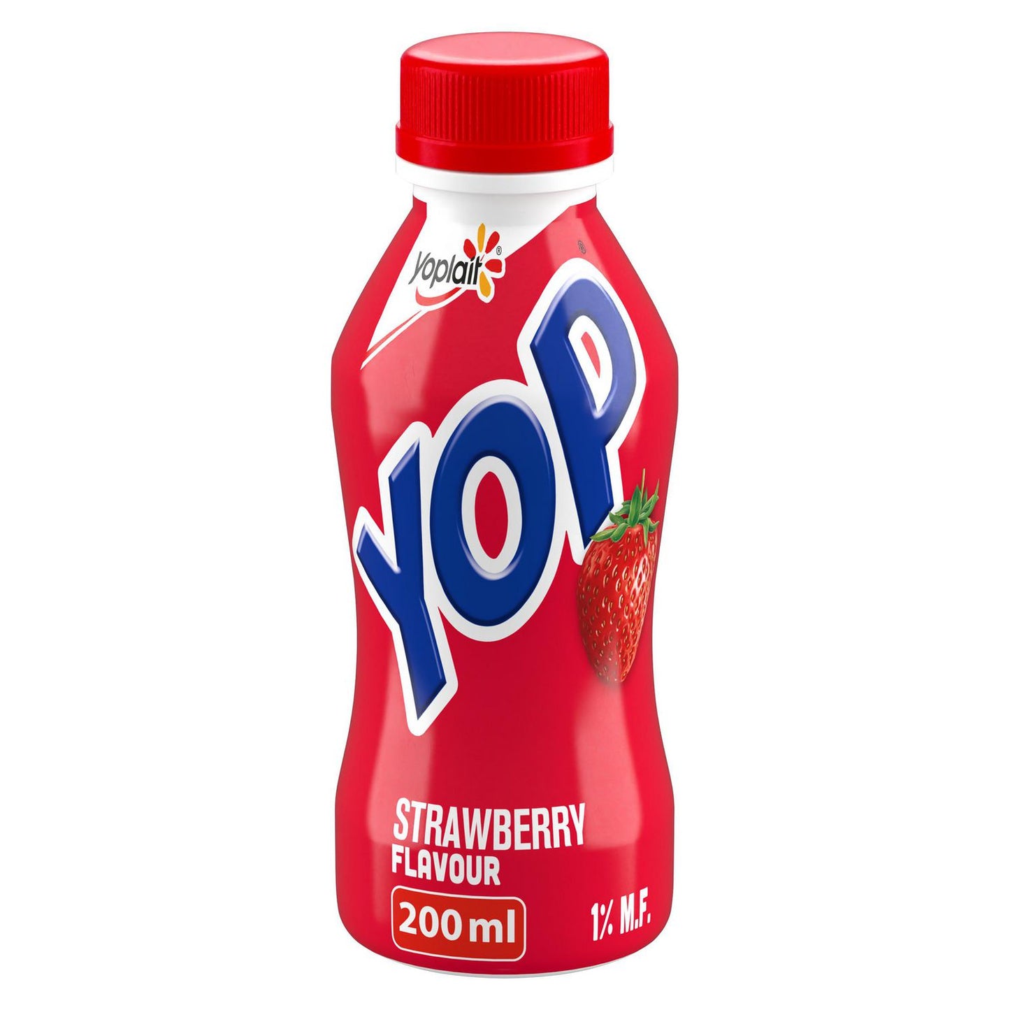 Yoplait Yop 1% Drinkable Yogurt, Strawberry, 200 mL