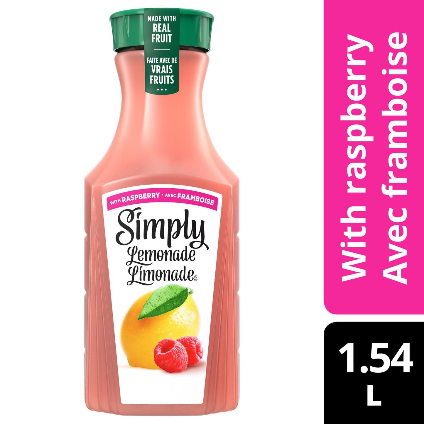 Simply Lemonade with Raspberry Bottle, 1.54 Liters, 1.54 x L