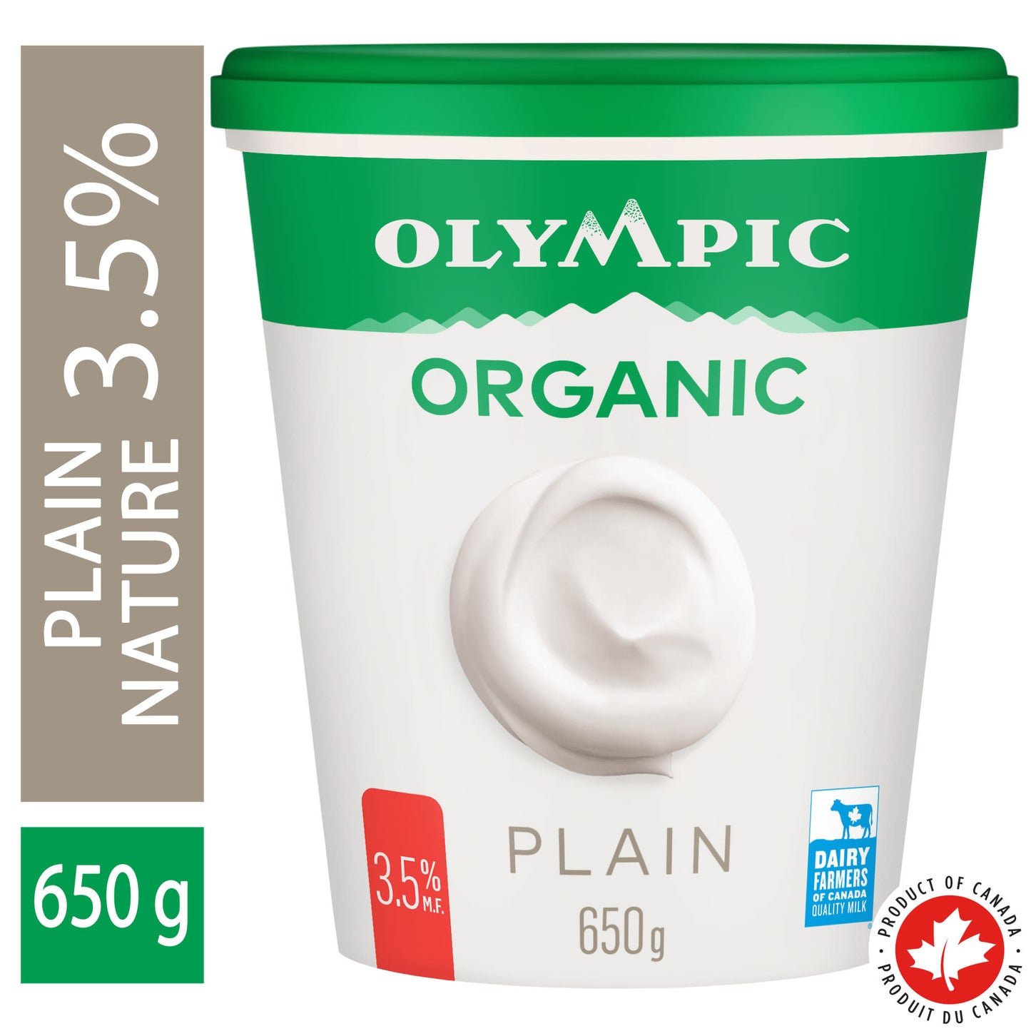 Olympic Organic Plain Yogurt 3.5% 650g
