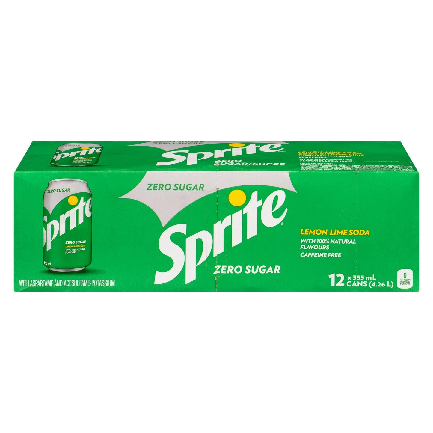 Sprite Zero Fridge Pack Cans, 355 mL, 12 Pack, 12 x 355 mL
