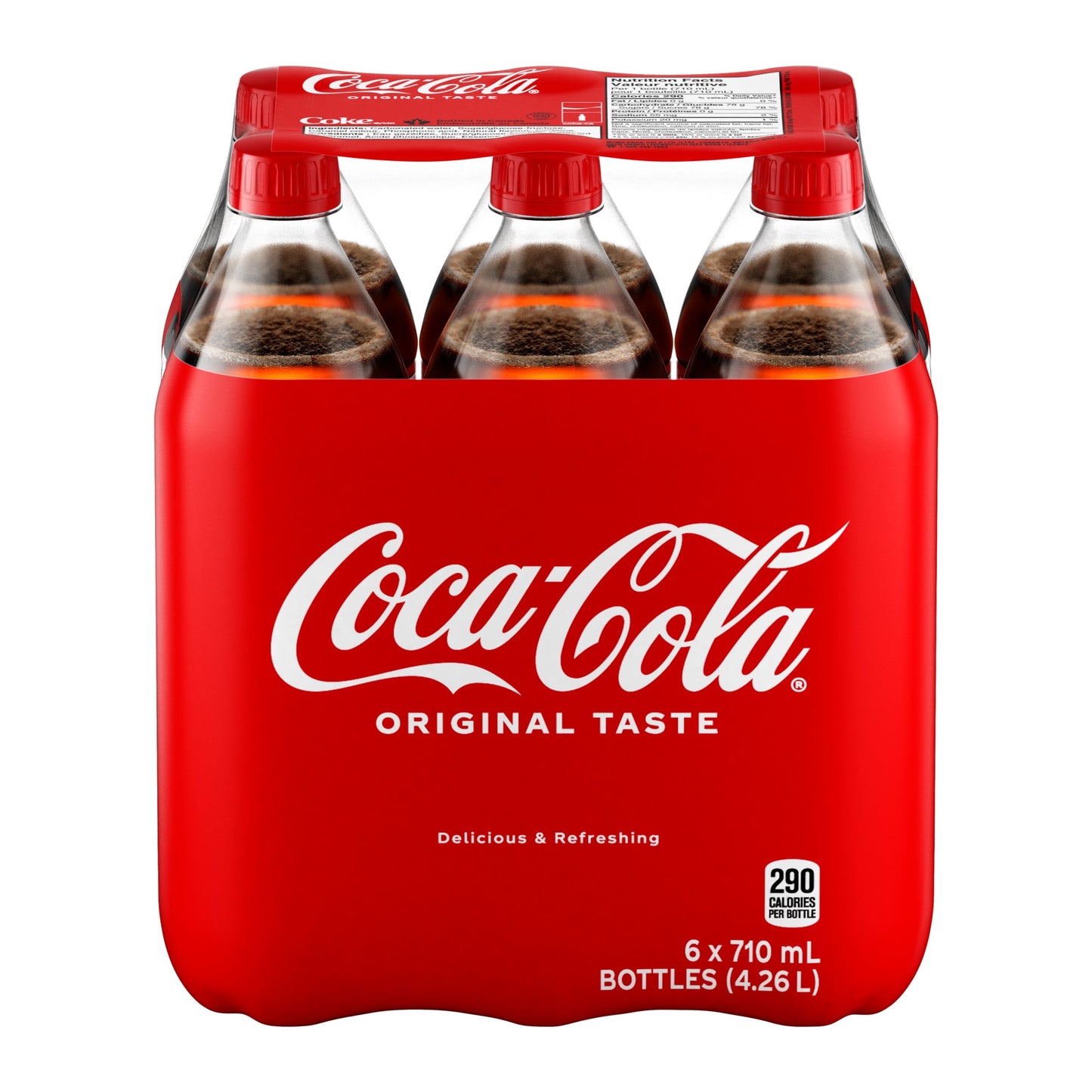 Coca-Cola Bottles, 710 mL, 6 Pack, 6 x 710 mL