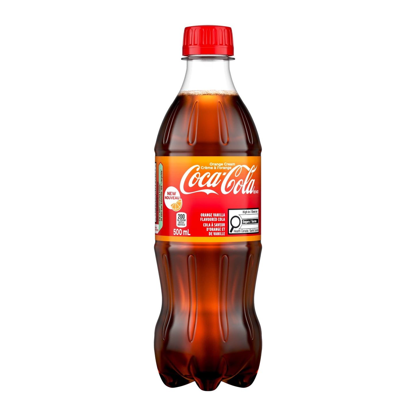 Coca-Cola Orange Cream Bottle, 500 mL, Coca-Cola Orange Cream 500ml
