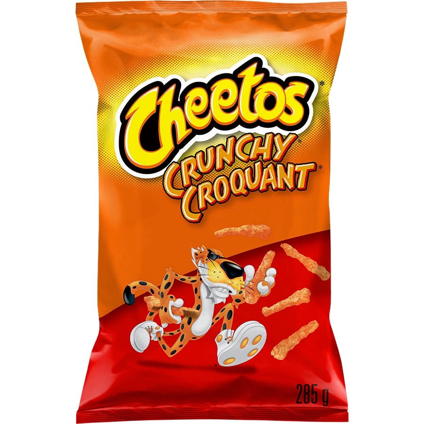 Cheetos Crunchy Cheese flavoured Snacks, 285 g.