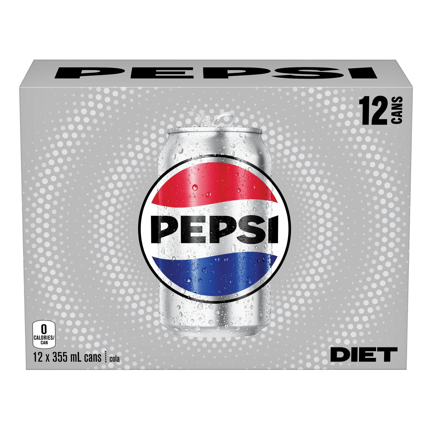 Pepsi Diet Cola 12 x 355 mL, Cans, 12x355mL