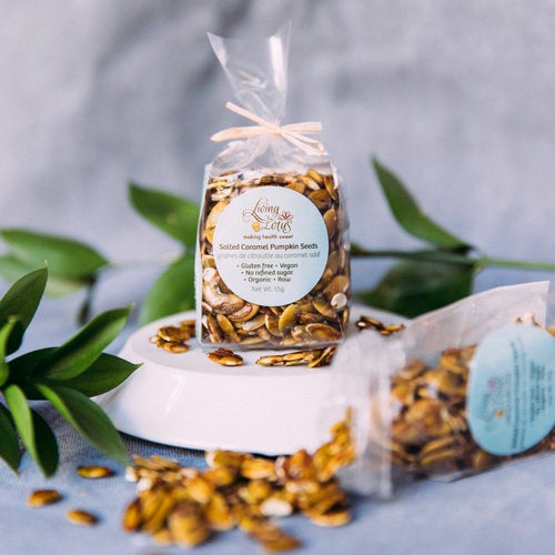 Living Lotus - SALTED CARAMEL PUMPKIN SEEDS