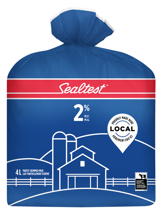 Sealtest Partly Skimmed 2% Milk, 4 L bag