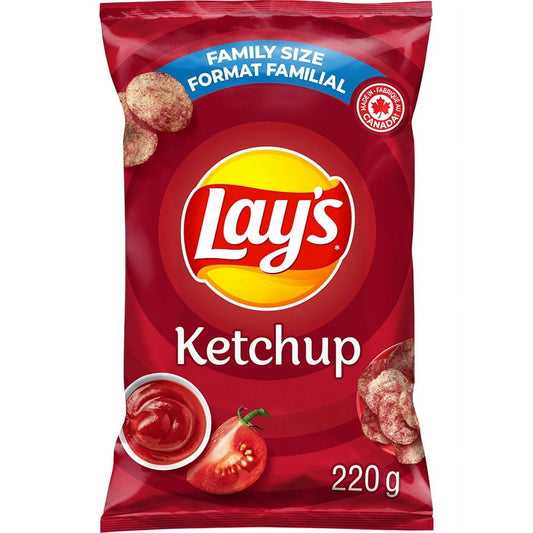Lay's Ketchup flavoured Potato Chips Family Size 220g