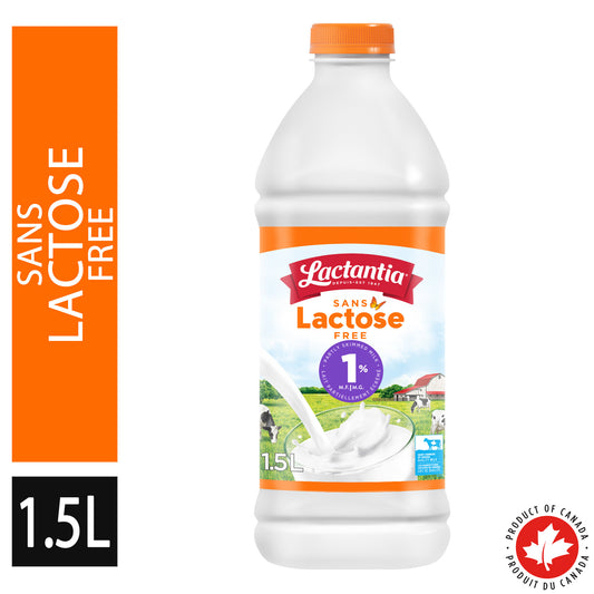 Lactantia Lactose Free Milk 1% Partly Skimmed, 1.5L
