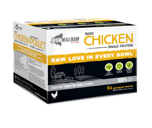 Discover Dogs Iron Will Raw Basic Chicken 6lb