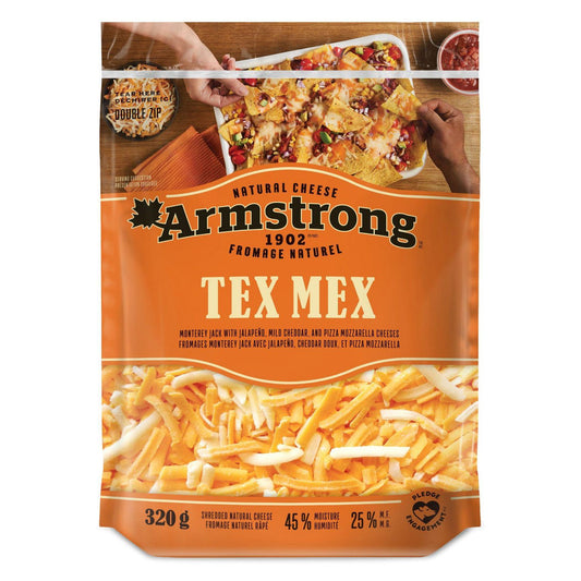 Armstrong Tex Mex Shredded Cheese, 320 g