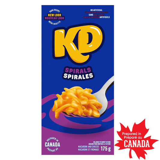 Kraft Dinner Macaroni & Cheese Spirals, 175g