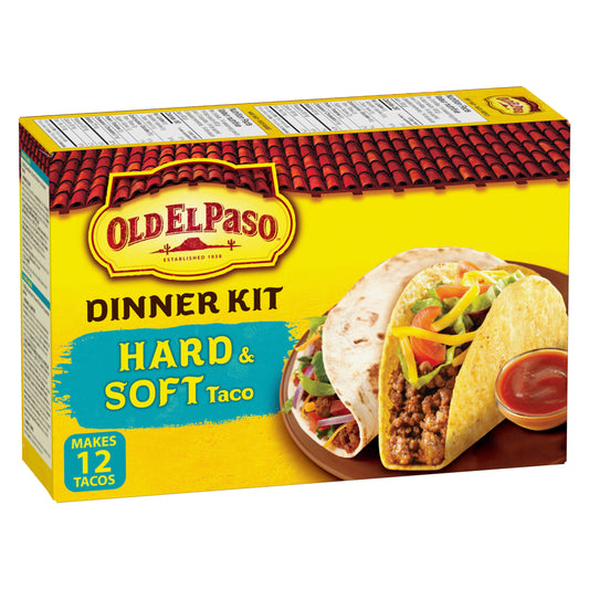 Old El Paso Hard & Soft Taco Dinner Kit, 340 g