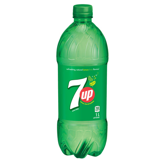 7UP Lemon Lime Soft Drink 1L, Bottle, 1L
