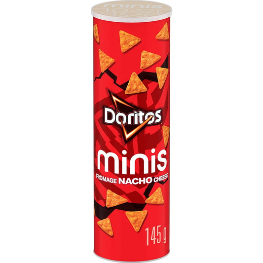 Doritos minis Nacho Cheese flavoured Tortilla Chips, 145 g.