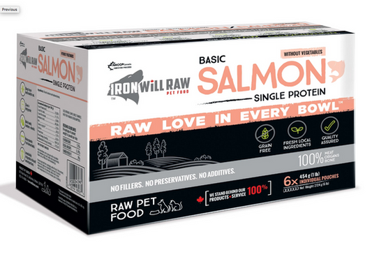 Discover Dogs Iron Will Raw Basic Salmon 4lb