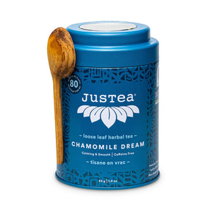 Justea Chamomile Dream tin + Spoon 45g