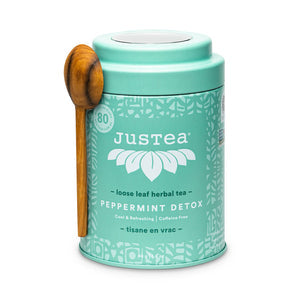 Justea Peppermint Detox tin + Spoon 45g