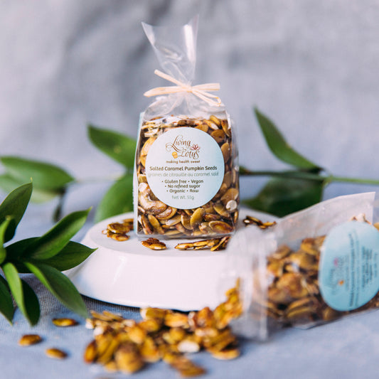 Living Lotus Salted Caramel Pumpkin Seeds 100g