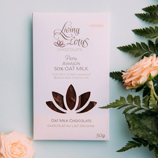 50% Peruvian Awajún Oat Milk Chocolate 50g