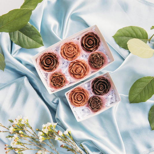 Chocolate Flowers 6 Flower Box 120g