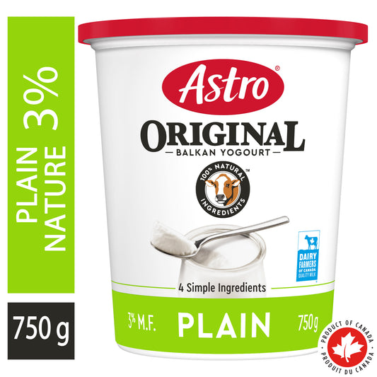 Astro Original Yogurt Plain Balkan Style 3%, 750g