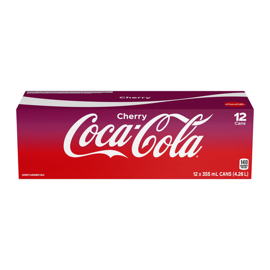 Coca-Cola Cherry Cans, 355mL, 12 Pack, 355 mL