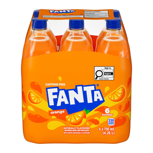 Fanta Orange Bottles, 710 mL, 6 Pack, Fanta Orange