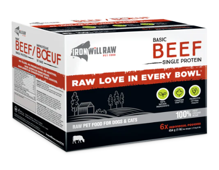 Discover Dogs Iron Will Raw Basic Beef 6lb