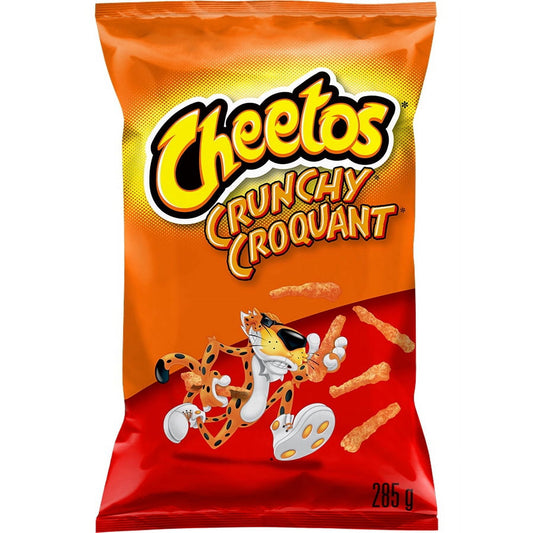 Cheetos Crunchy Cheese flavoured Snacks, 285 g.