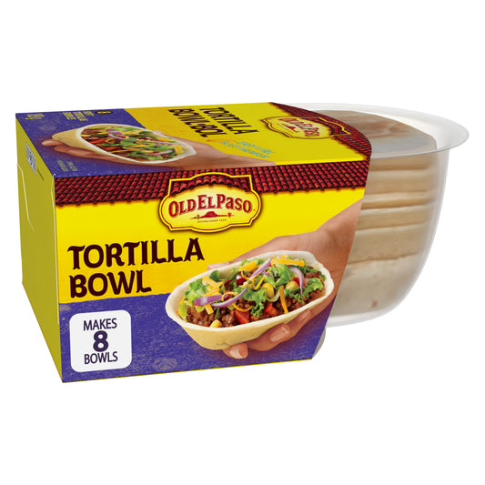 Old El Paso Soft Tortilla Bowls, Flour Tortillas, 8 ct, 189 g