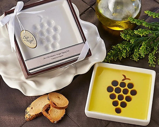 Dioliva Olive Oil and Balsamic Vinegar Dipping Dish - “Vineyard Select”