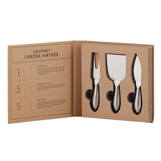 Dioliva Cardboard Book Set - Gourmet Cheese Knives
