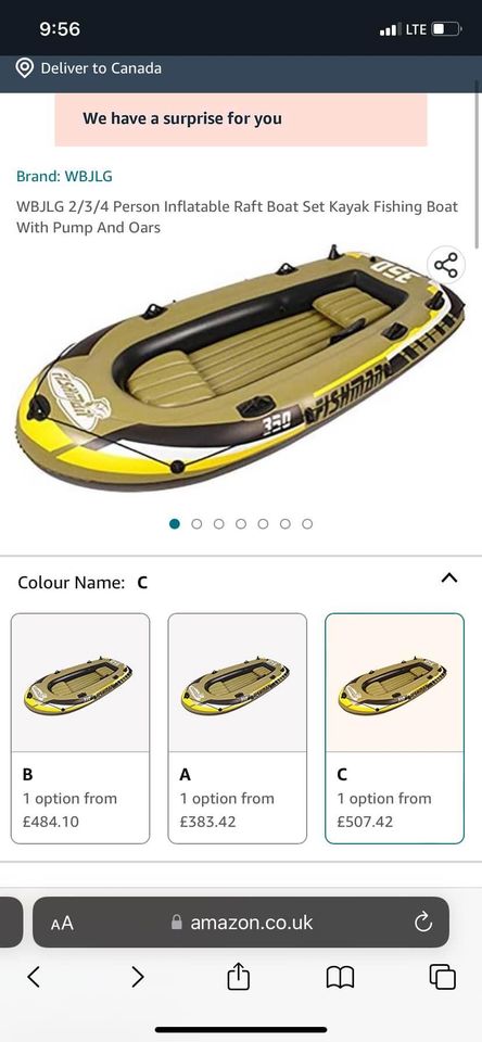 2/3/4 person Inflatable Fishing Boat /Rafting