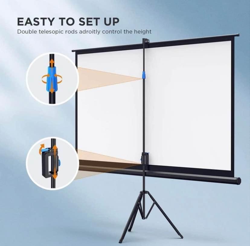 100 Inch Projector Screen With Tripod
