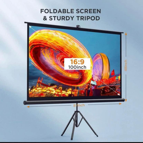 100 inch projector screen tripod